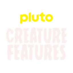 Pluto TV Creature Features logo