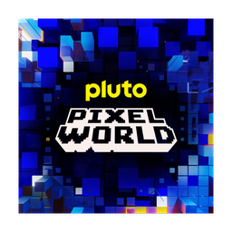 Pluto TV Pixel World logo