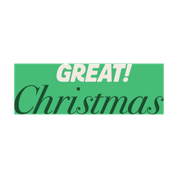 Great! Christmas logo