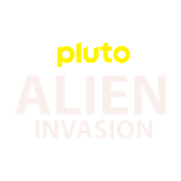 Pluto TV Alien Invasion logo