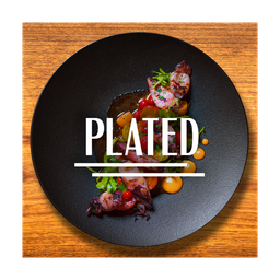 Plated logo